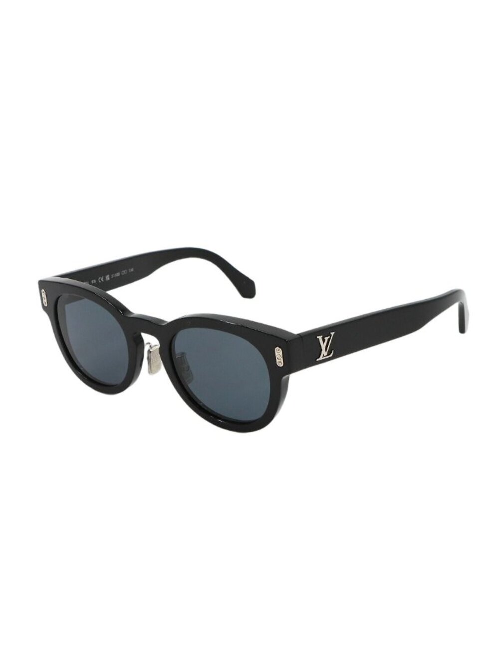 Louis Vuitton LV Confidence Round Sunglasses Black Eyewear